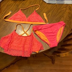 Girls 3 piece swim suit
